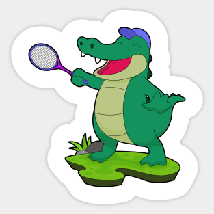 Crocodile Tennis Tennis racket Sports Sticker